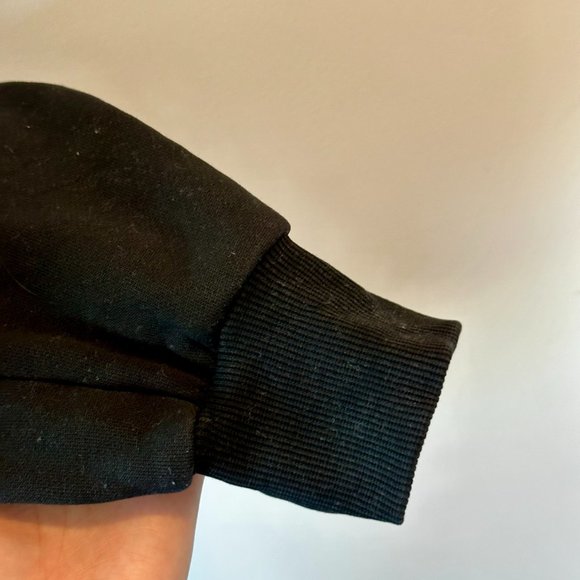 Lulu's Twist Connection Washed Black Backless Cropped Sweater Top - Picture 6 of 7